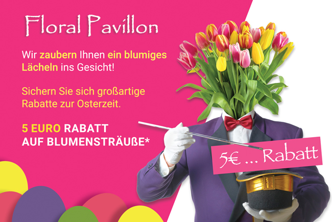 Floral Pavillon zaubern Ihnen ein blumiges Lächeln ins Gesicht!