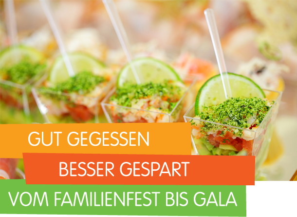 Leckere Häppchen vom Caterer